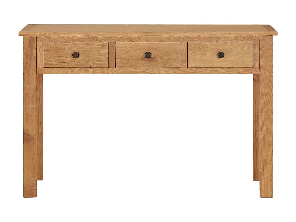 Tavolo da Trucco 110x40x75 cm in Legno Massello di Rovere