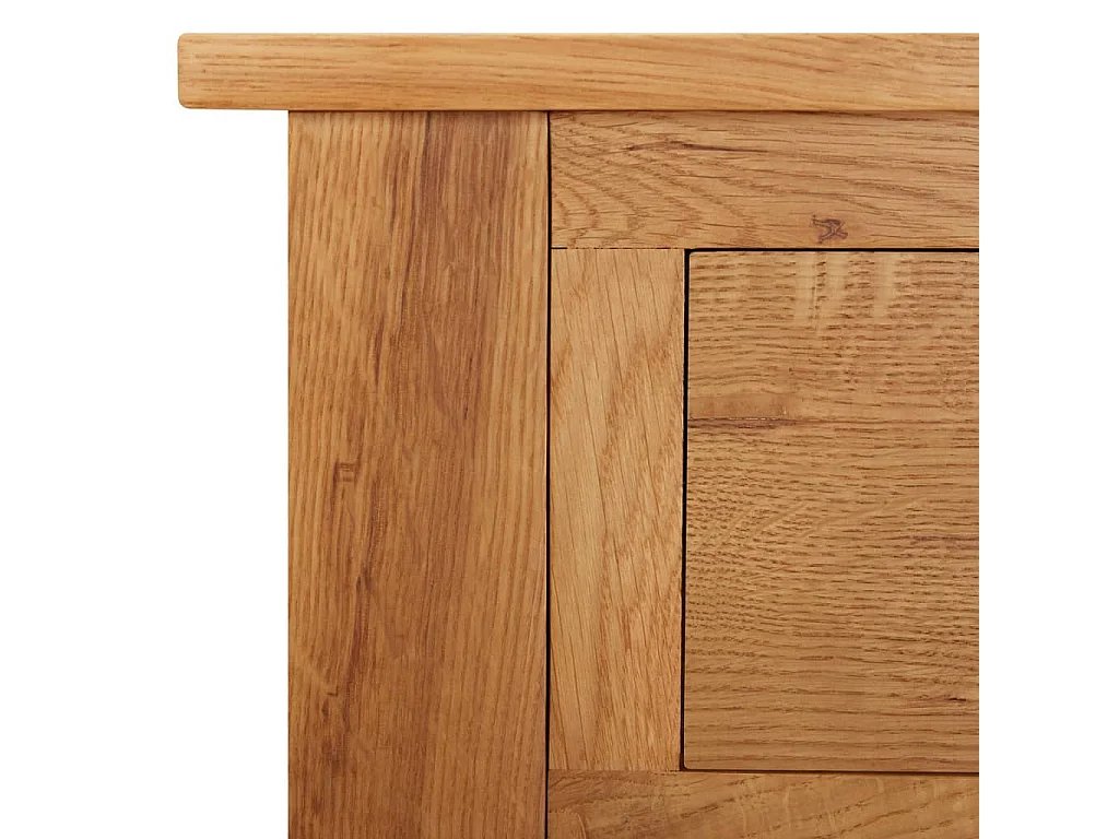 Tavolo da Trucco 110x40x75 cm in Legno Massello di Rovere