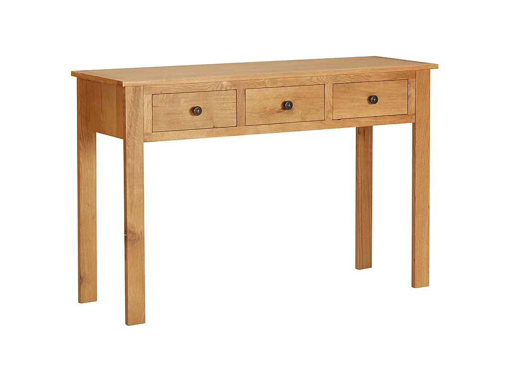 Tavolo da Trucco 110x40x75 cm in Legno Massello di Rovere