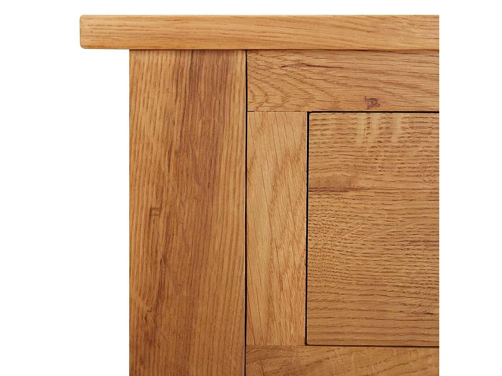 Tavolo da Trucco 110x40x75 cm in Legno Massello di Rovere