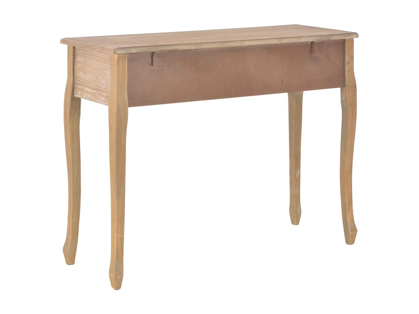 Table de console et coiffeuse avec 3 tiroirs Marron