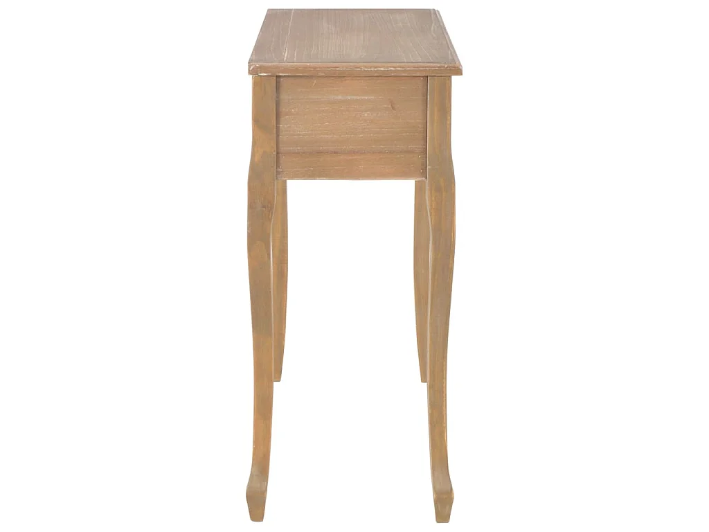 Table de console et coiffeuse avec 3 tiroirs Marron