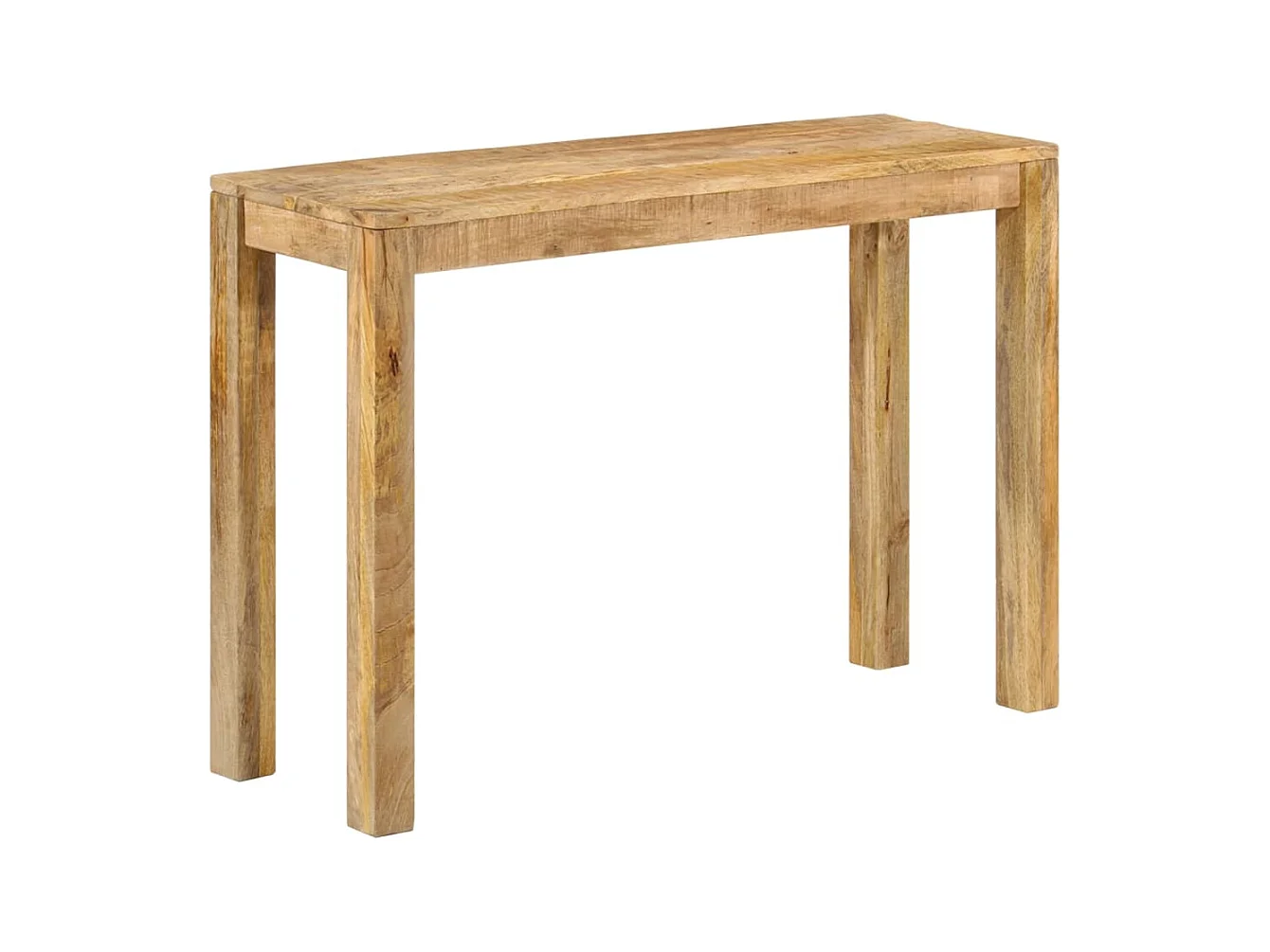 Konsolentisch 110x35x76 cm Raues Mangoholz