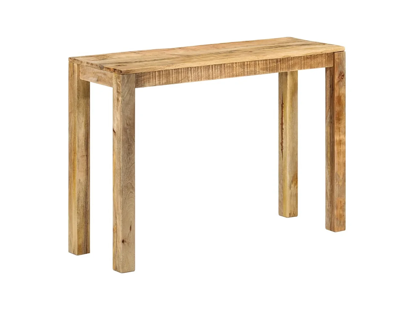 Konsolentisch 110x35x76 cm Raues Mangoholz