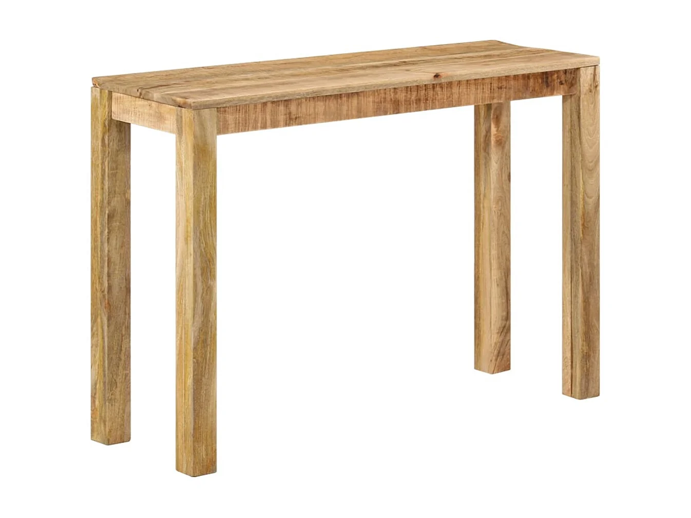 Konsolentisch 110x35x76 cm Raues Mangoholz