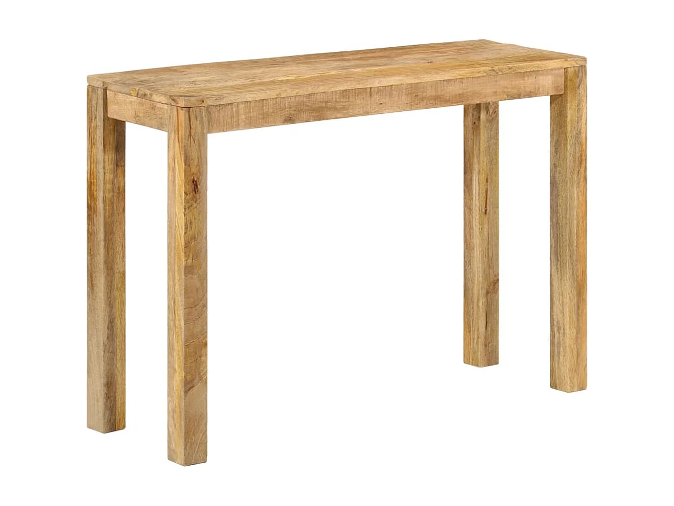 Konsolentisch 110x35x76 cm Raues Mangoholz
