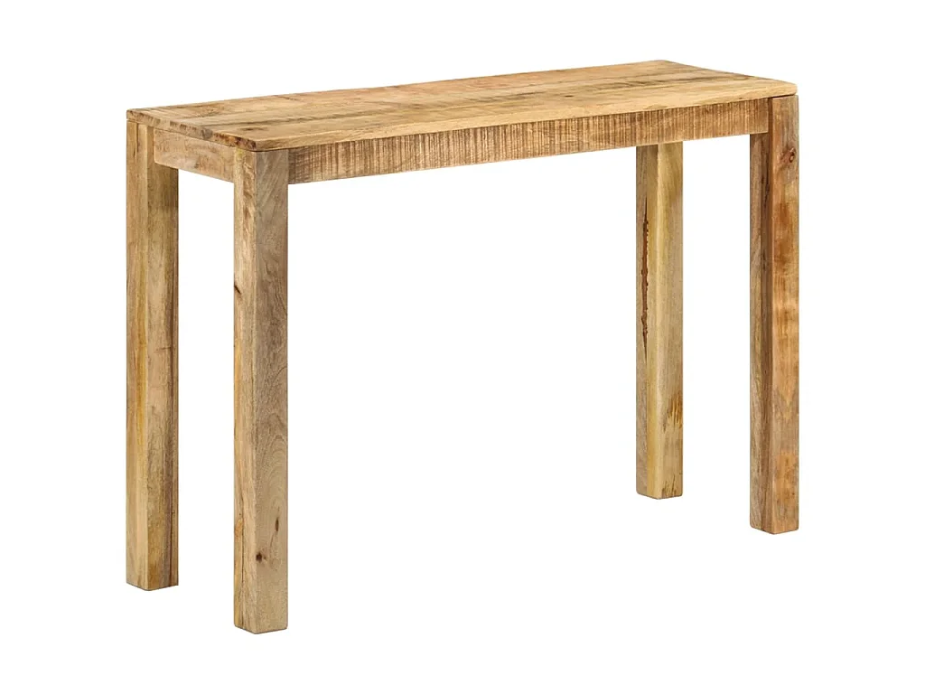 Table console 110x35x76 cm Bois de manguier brut