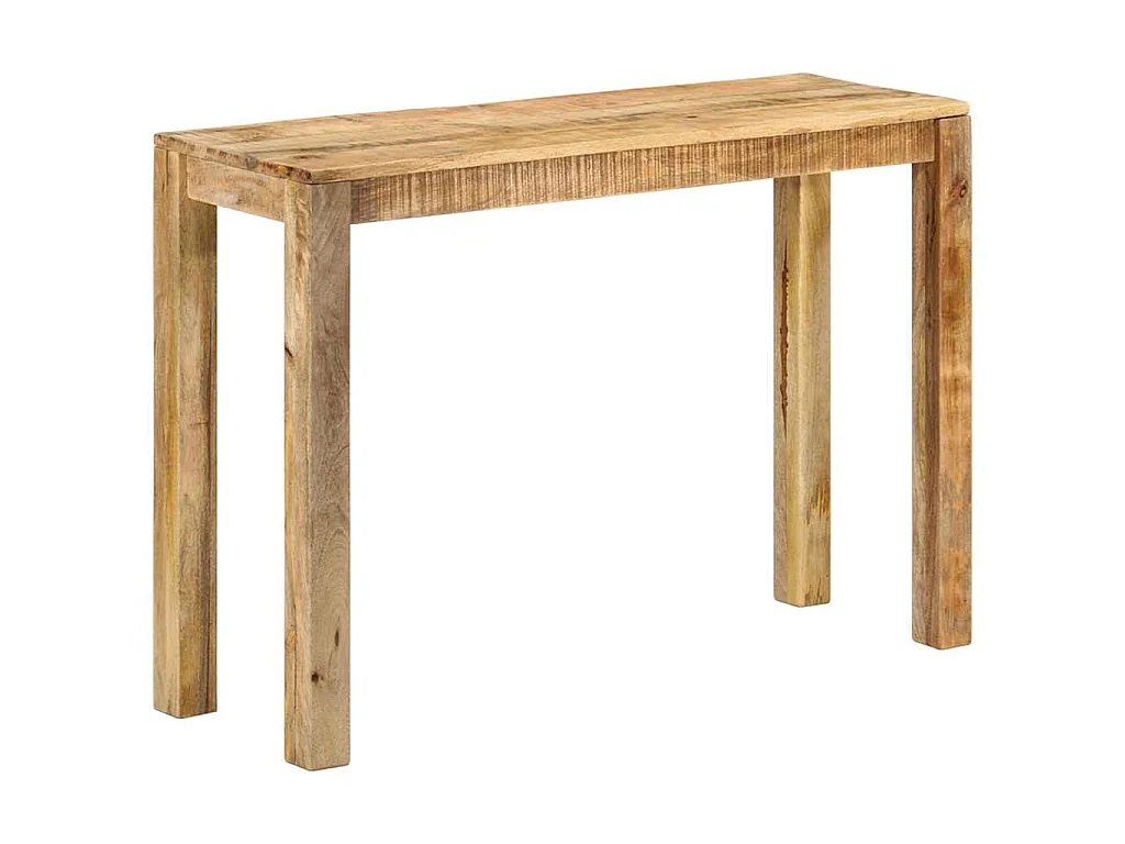 Konsolentisch 110x35x76 cm Raues Mangoholz