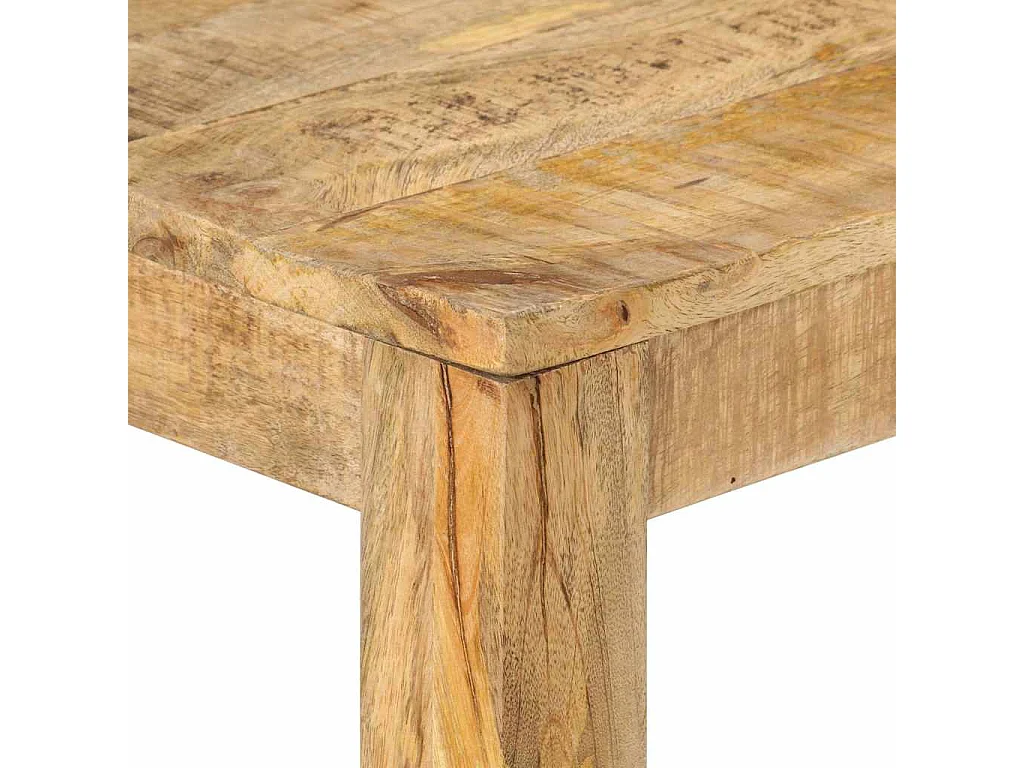 Konsolentisch 110x35x76 cm Raues Mangoholz