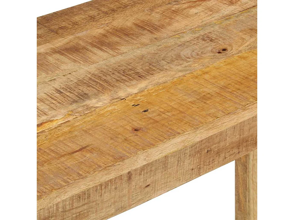Konsolentisch 110x35x76 cm Raues Mangoholz
