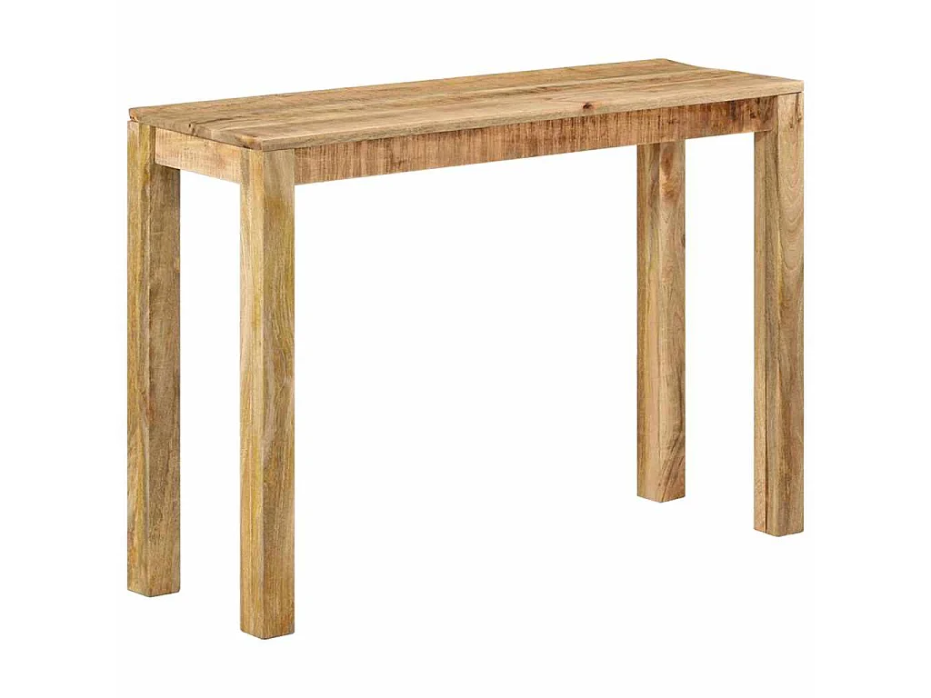 Konsolentisch 110x35x76 cm Raues Mangoholz