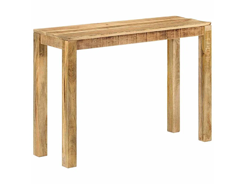 Konsolentisch 110x35x76 cm Raues Mangoholz