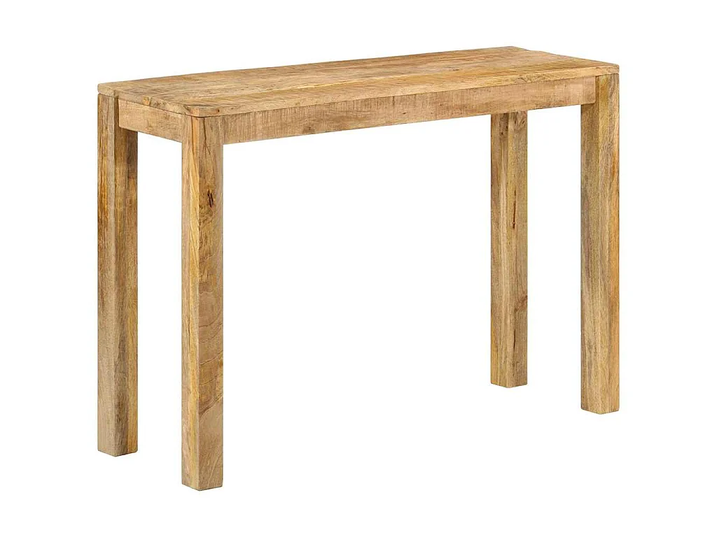 Konsolentisch 110x35x76 cm Raues Mangoholz