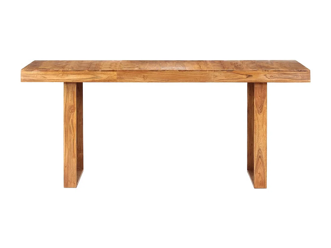 Tavolo da Pranzo 180x90x75 cm in Legno Massello di Acacia
