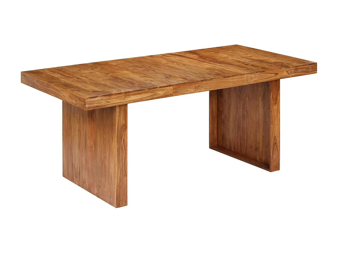 Tavolo da Pranzo 180x90x75 cm in Legno Massello di Acacia