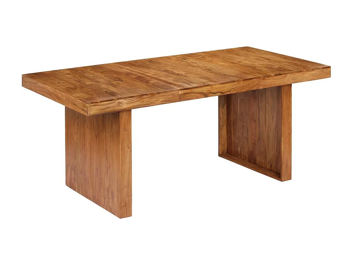 Tavolo da Pranzo 180x90x75 cm in Legno Massello di Acacia