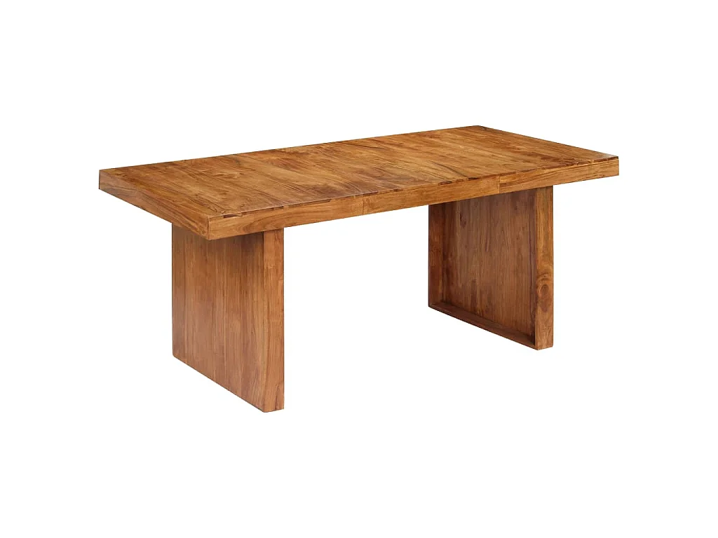 Tavolo da Pranzo 180x90x75 cm in Legno Massello di Acacia