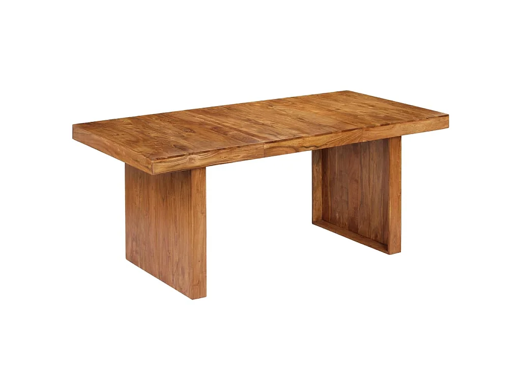 Tavolo da Pranzo 180x90x75 cm in Legno Massello di Acacia