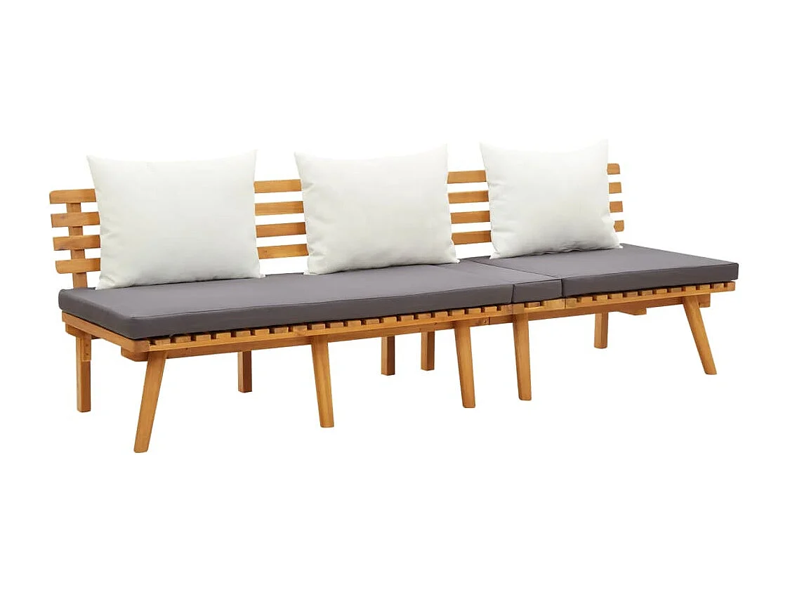 Lit de repos de jardin 200x65 cm Bois d'acacia solide