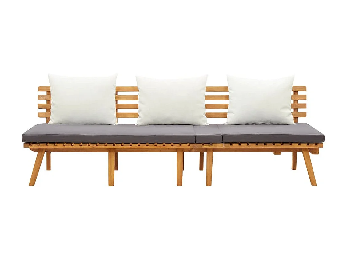 Lit de repos de jardin 200x65 cm Bois d'acacia solide