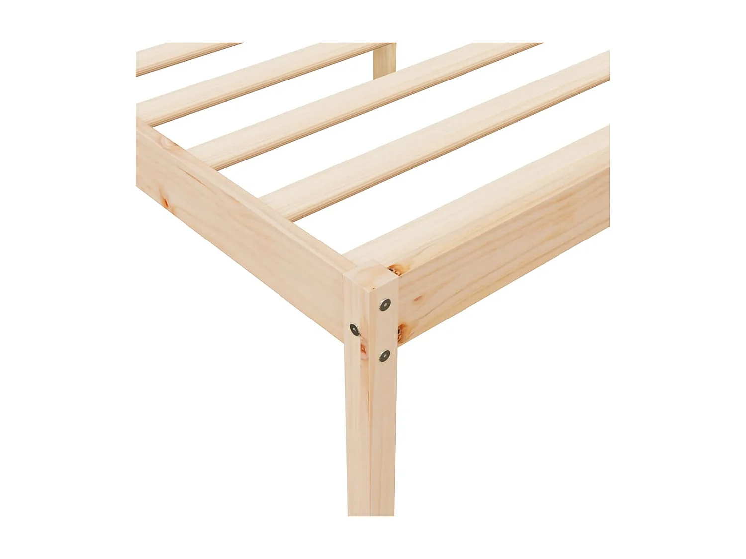 Lit pour personne âgée 120x190 cm petit double bois massif pin