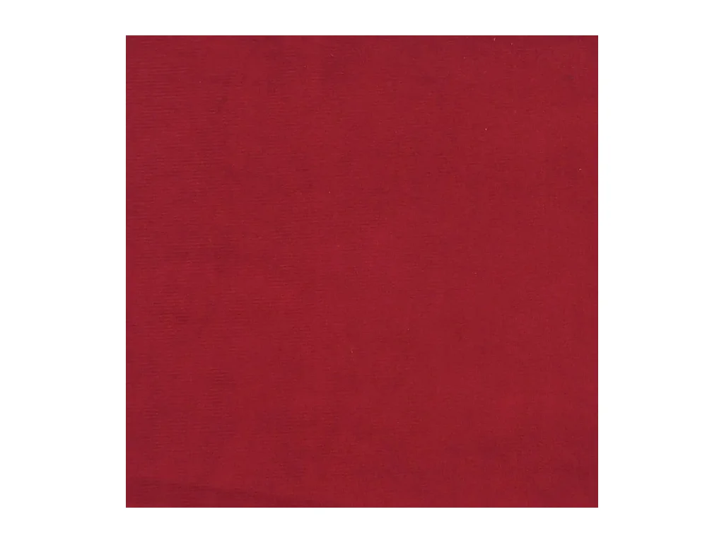 Tabouret avec pieds en bois Rouge bordeaux Velours