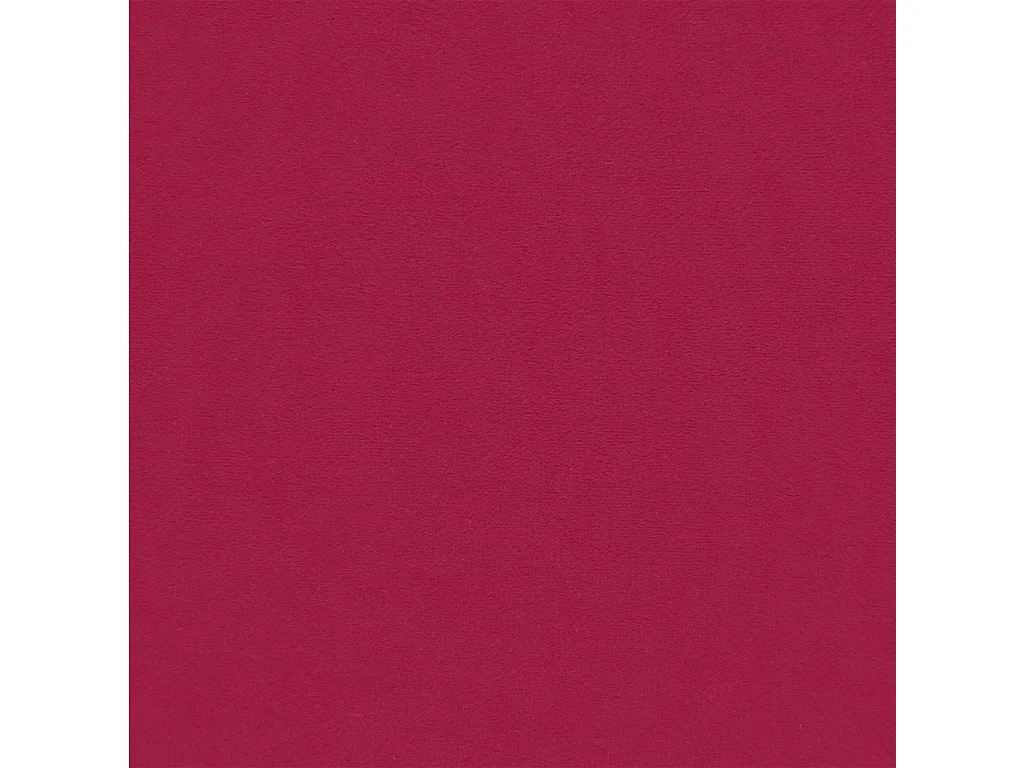 Tabouret avec pieds en bois Rouge bordeaux Velours