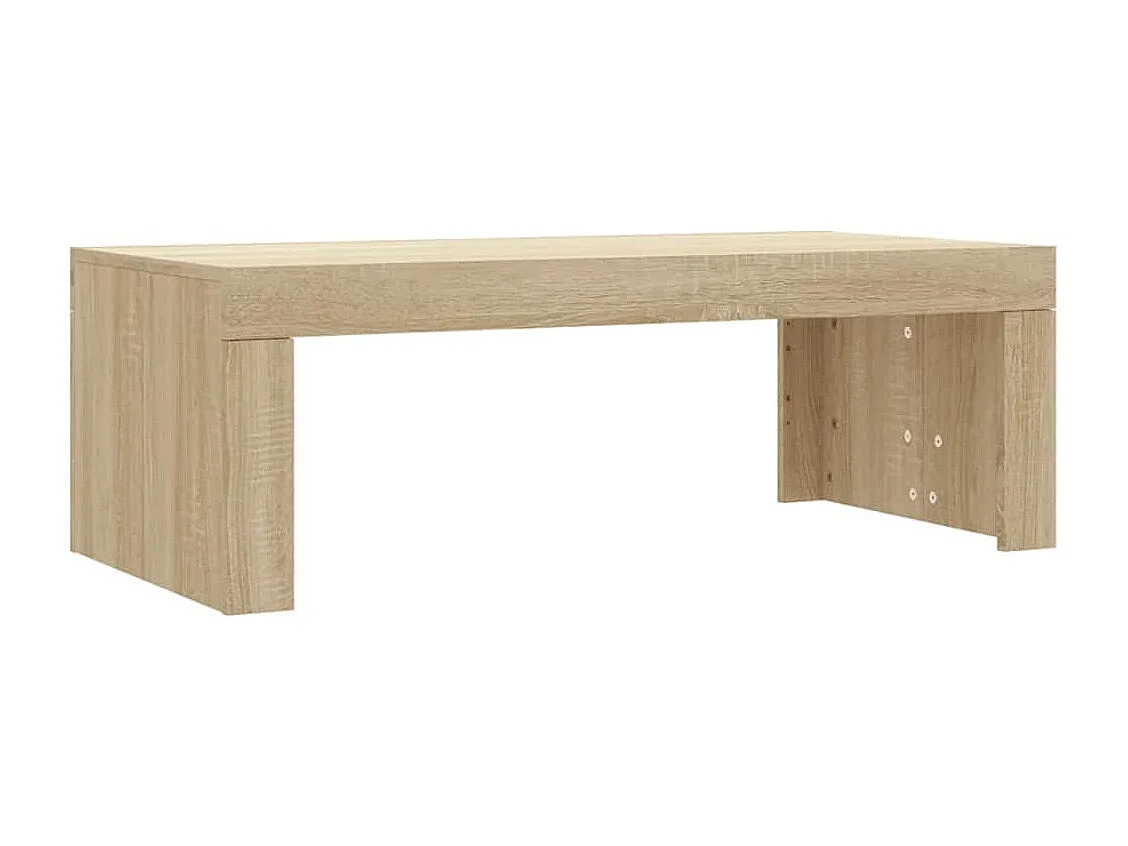 Table basse chêne sonoma 102x50x36 cm bois d'ingénierie