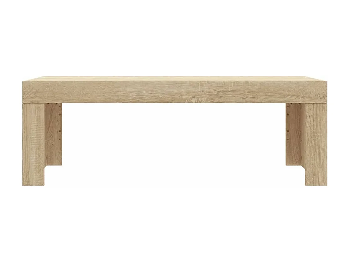 Table basse chêne sonoma 102x50x36 cm bois d'ingénierie