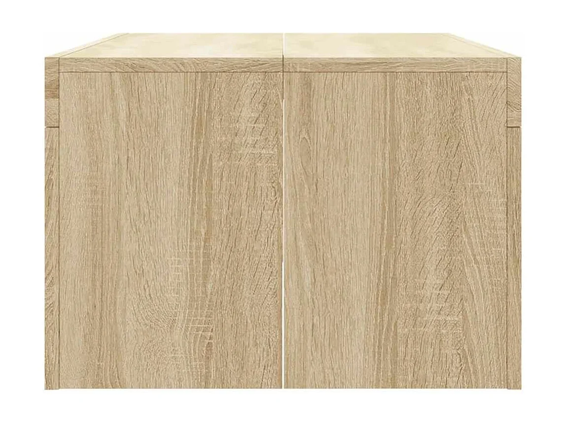 Table basse chêne sonoma 102x50x36 cm bois d'ingénierie