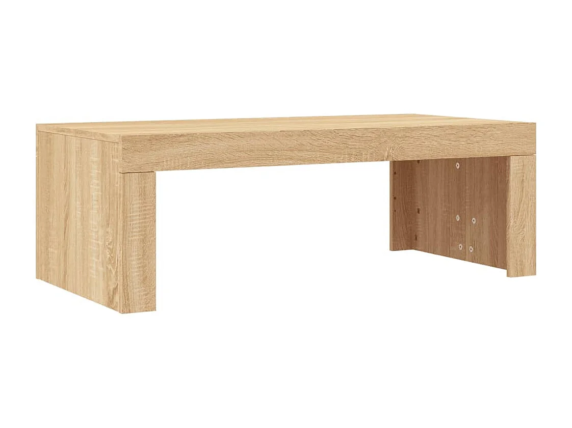 Table basse chêne sonoma 102x50x36 cm bois d'ingénierie