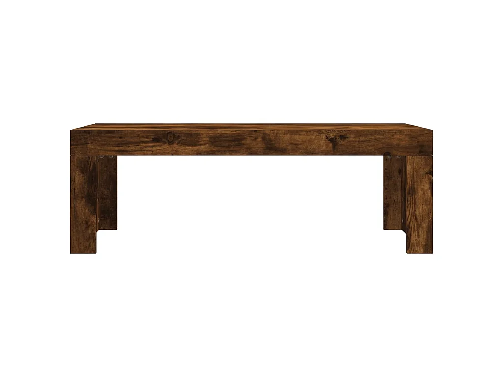 Salontafel 102x50x36 cm bewerkt hout gerookt eikenkleurig