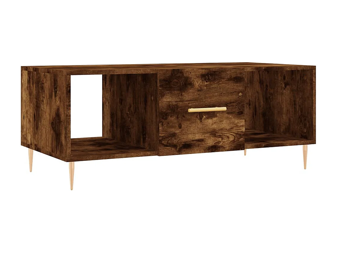 Mesa de centro 102x50x40 cm derivados madeira carvalho fumado