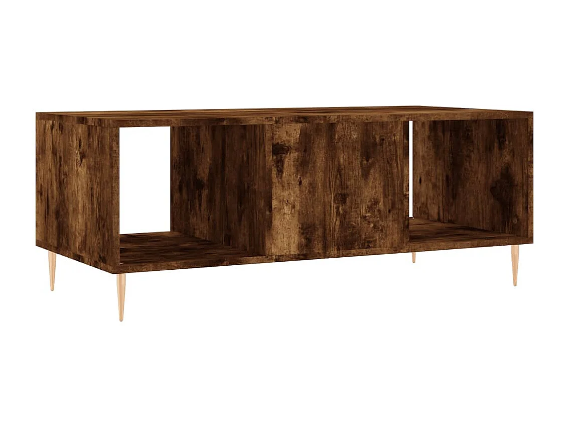 Mesa de centro 102x50x40 cm derivados madeira carvalho fumado