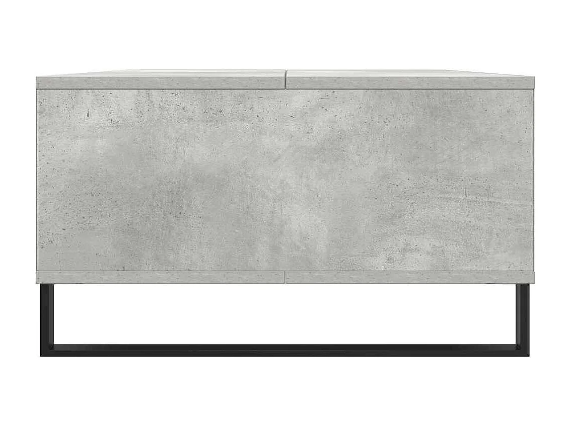 Tavolino Salotto Grigio Cemento 104x60x35 cm Legno Multistrato