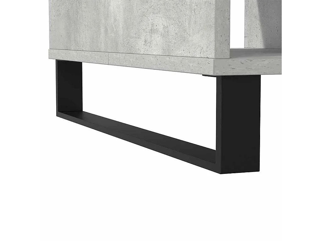 Tavolino Salotto Grigio Cemento 104x60x35 cm Legno Multistrato