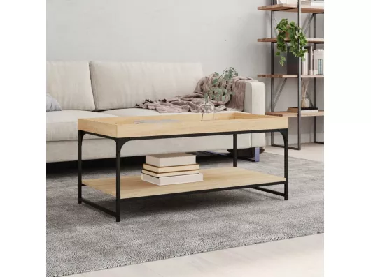 Kauf Unique Couchtisch Sonoma-Eiche 100x49x45 cm Holzwerkstoff