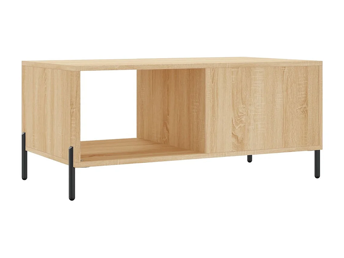 Table basse chêne sonoma 90x50x40 cm bois d'ingénierie