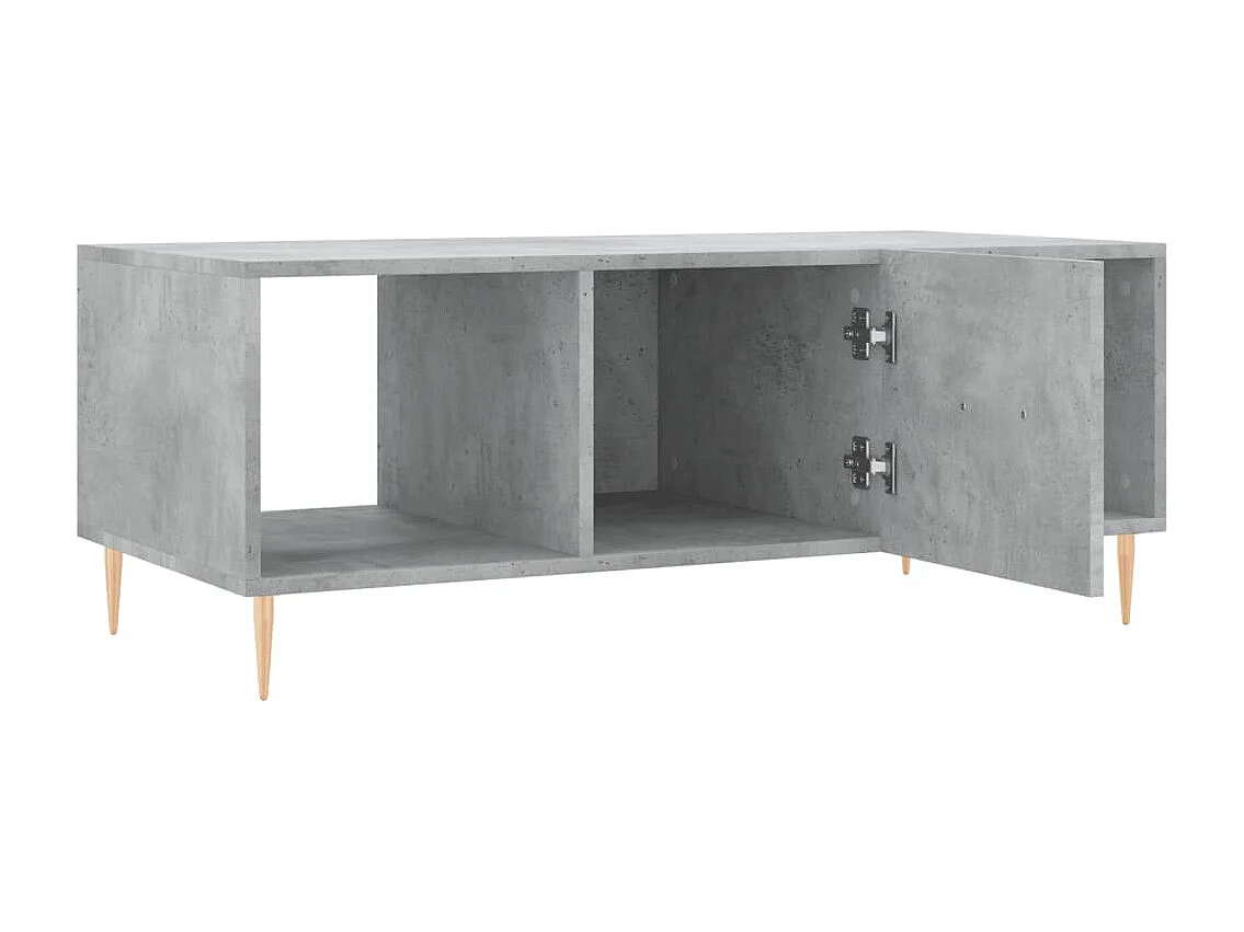 Couchtisch Betongrau 102x50x40 cm Holzwerkstoff
