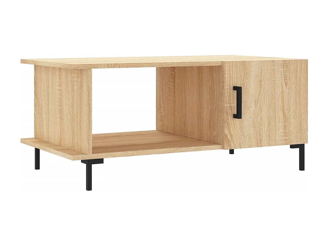 Table basse chêne sonoma 90x50x40 cm bois d'ingénierie