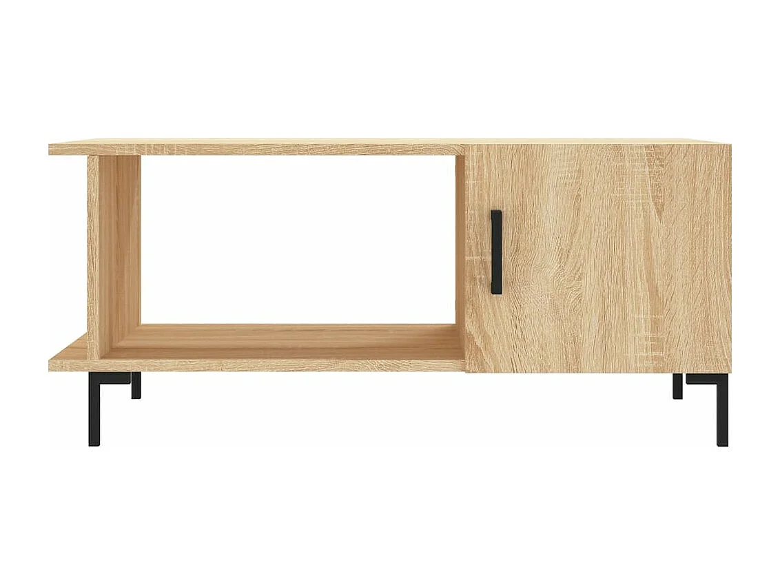 Table basse chêne sonoma 90x50x40 cm bois d'ingénierie