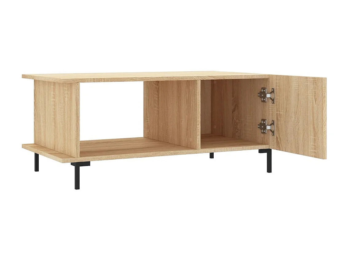 Table basse chêne sonoma 90x50x40 cm bois d'ingénierie