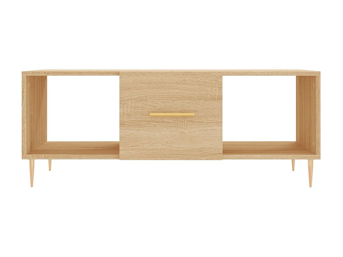 Table basse chêne sonoma 102x50x40 cm bois d'ingénierie