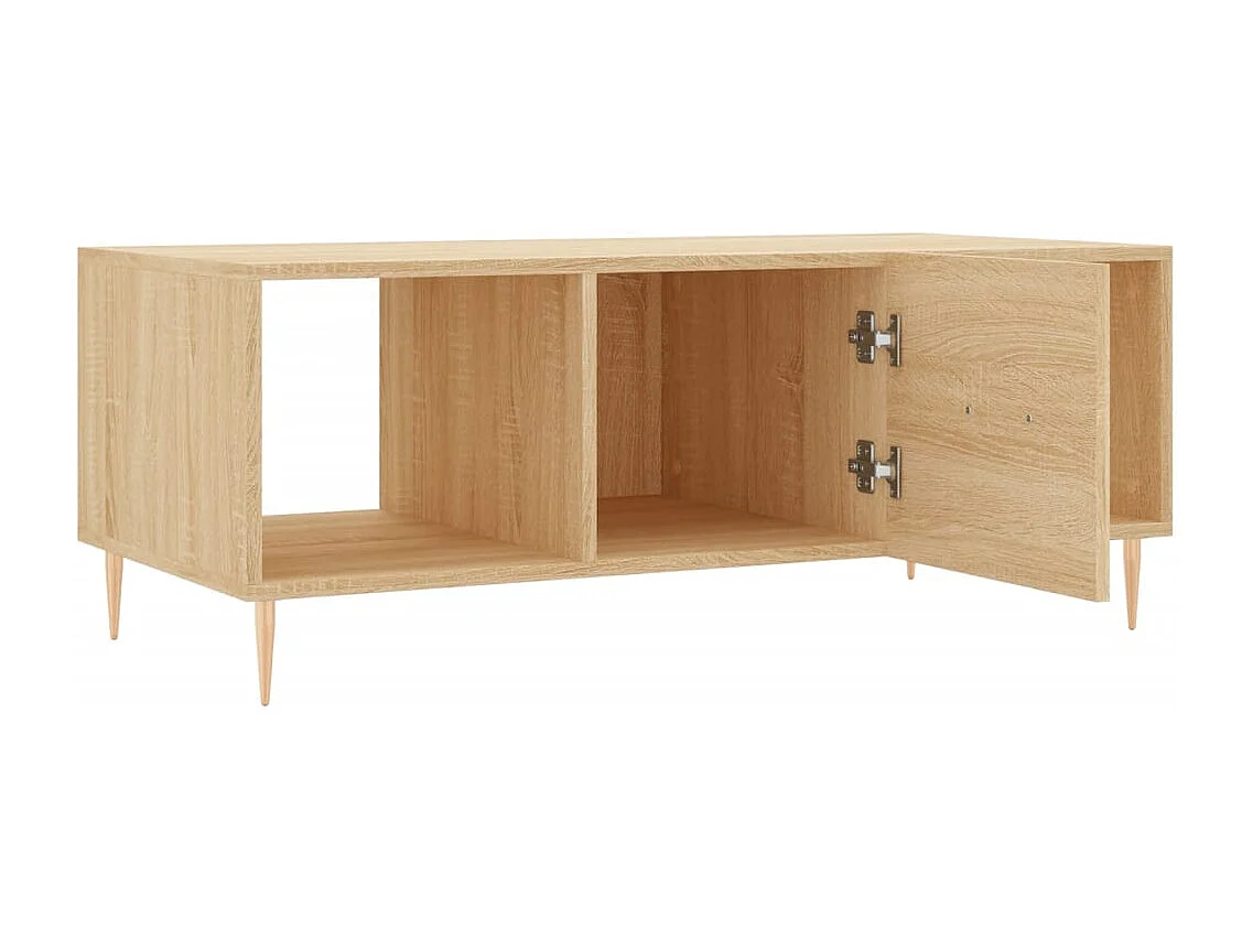 Table basse chêne sonoma 102x50x40 cm bois d'ingénierie