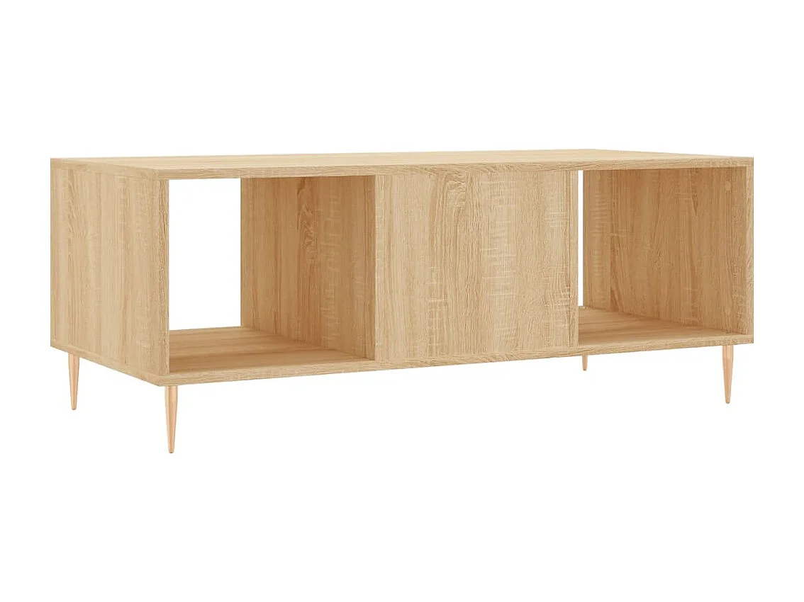 Table basse chêne sonoma 102x50x40 cm bois d'ingénierie