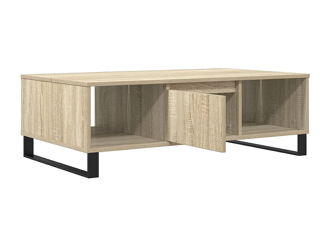 Mesa de centro madera de ingeniería roble Sonoma 104x60x35 cm