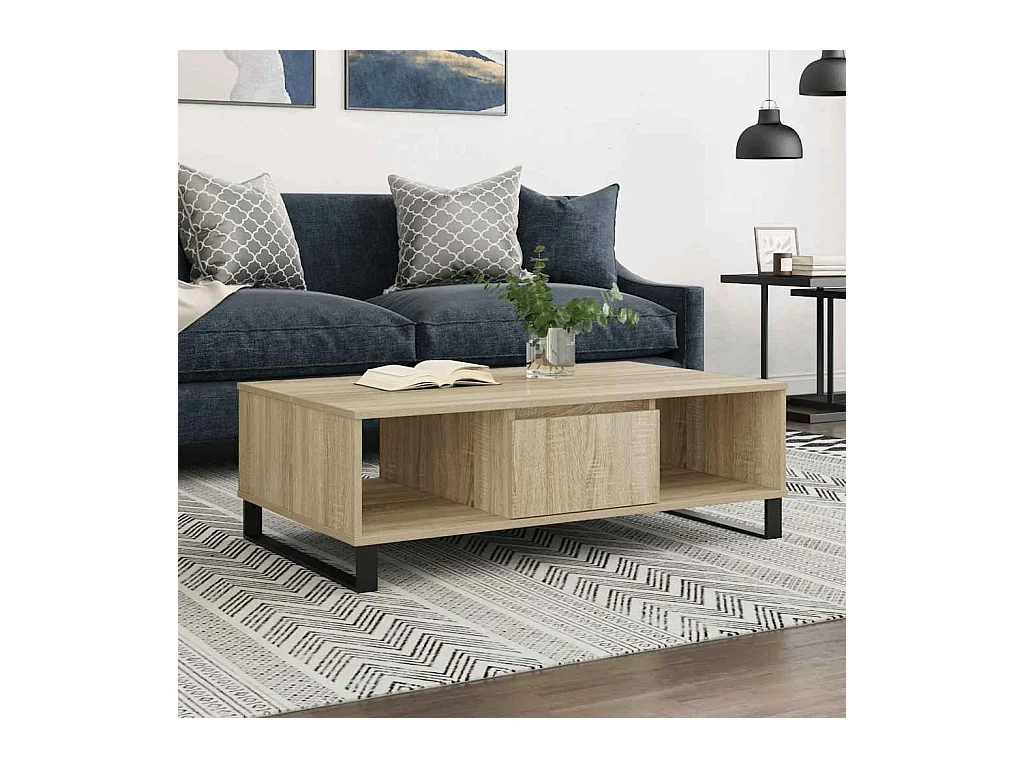 Couchtisch Sonoma-Eiche 104x60x35 cm Holzwerkstoff