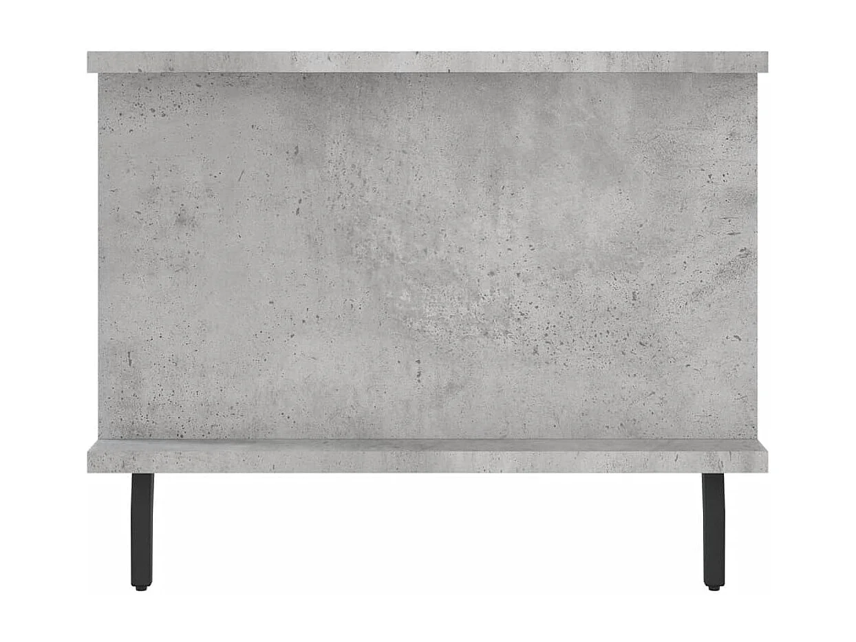 Mesa de centro 90x50x40 madeira processada cinza cimento