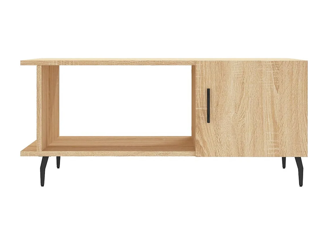 Table basse chêne sonoma 90x50x40 cm bois d'ingénierie
