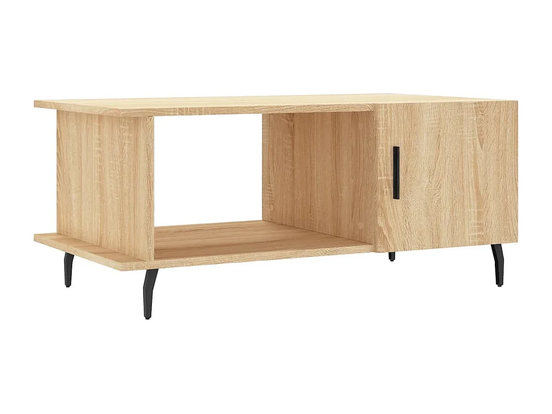 Table basse chêne sonoma 90x50x40 cm bois d'ingénierie